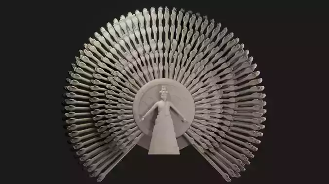 Hashirama thousand hands 3D print model