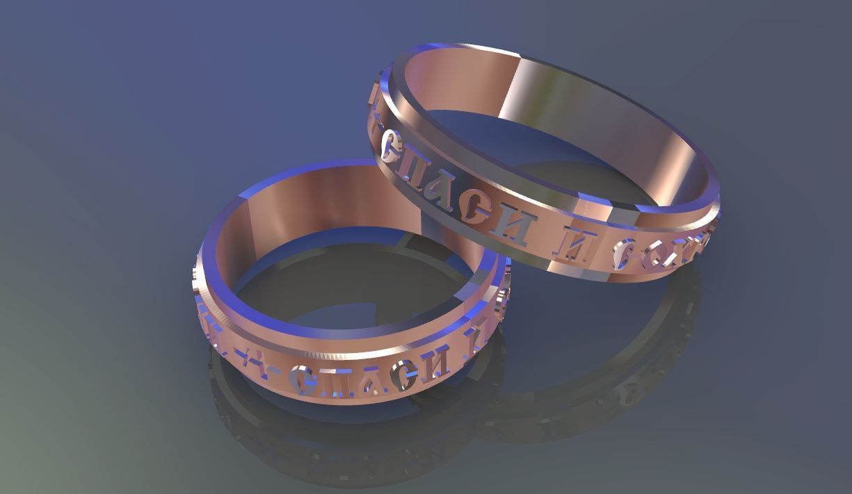 wedding ring save and preserve  3D print model_8