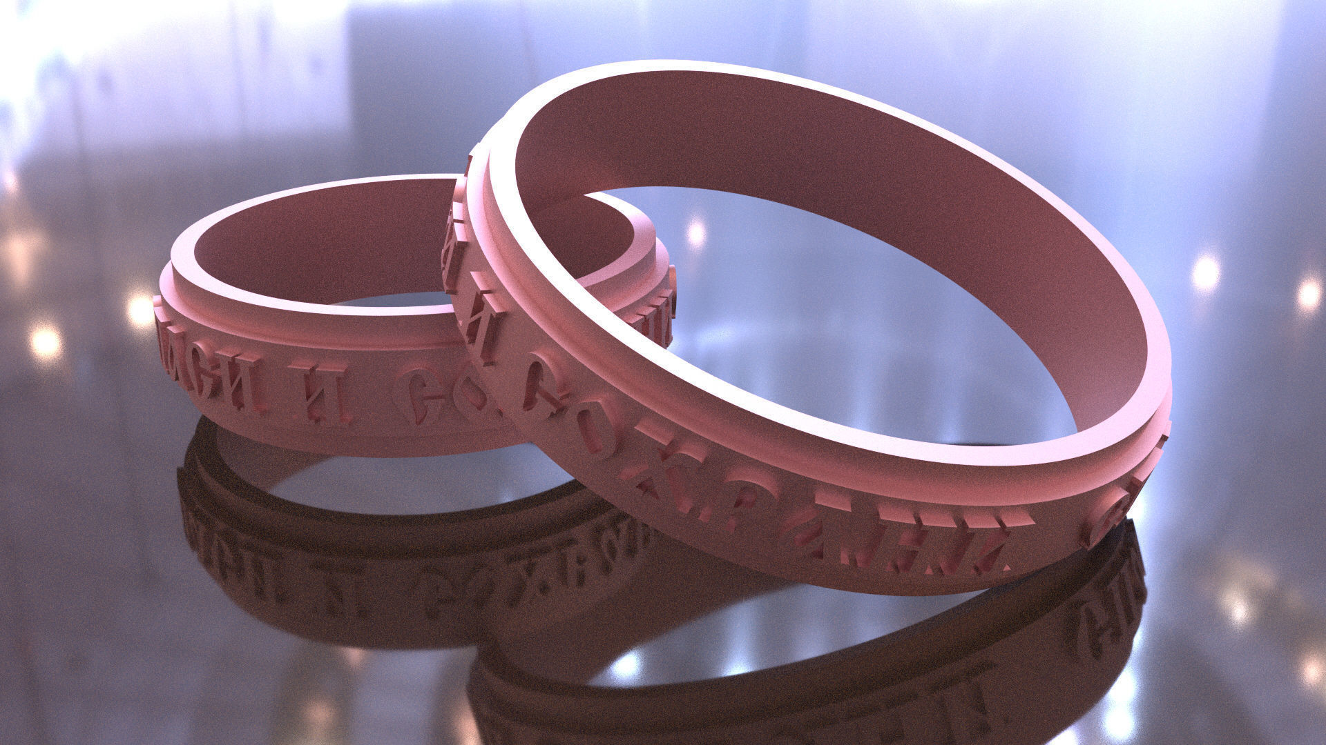 wedding ring save and preserve  3D print model_22