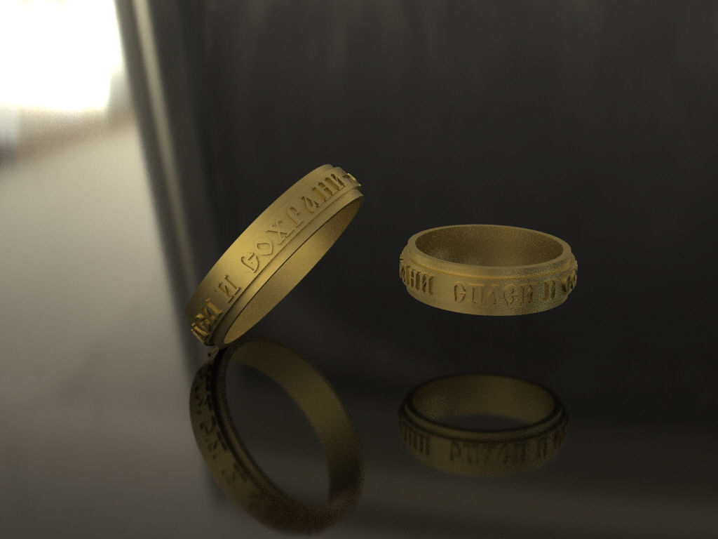 wedding ring save and preserve  3D print model_17