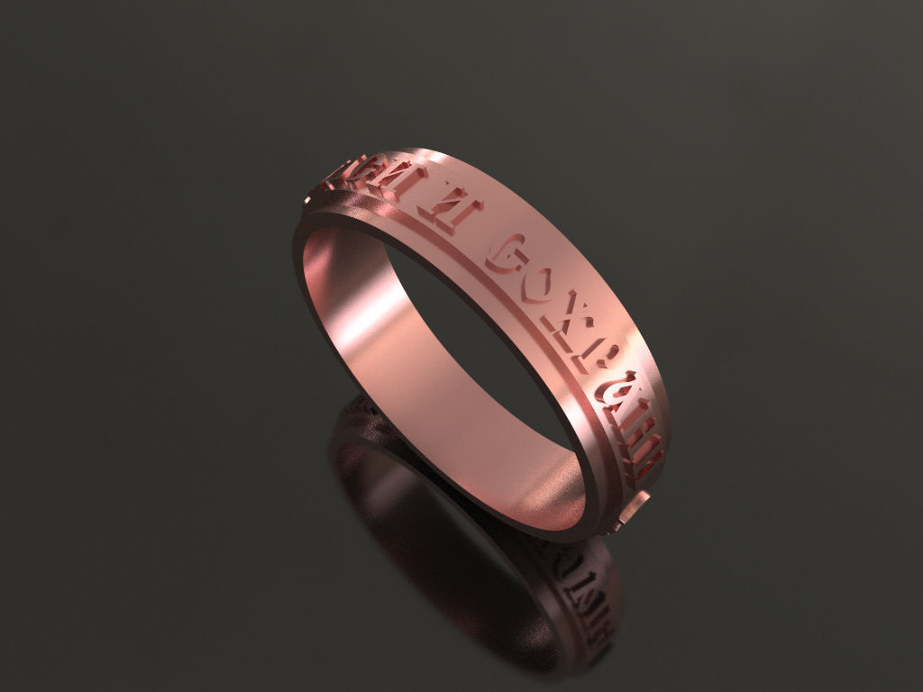 wedding ring save and preserve  3D print model_6