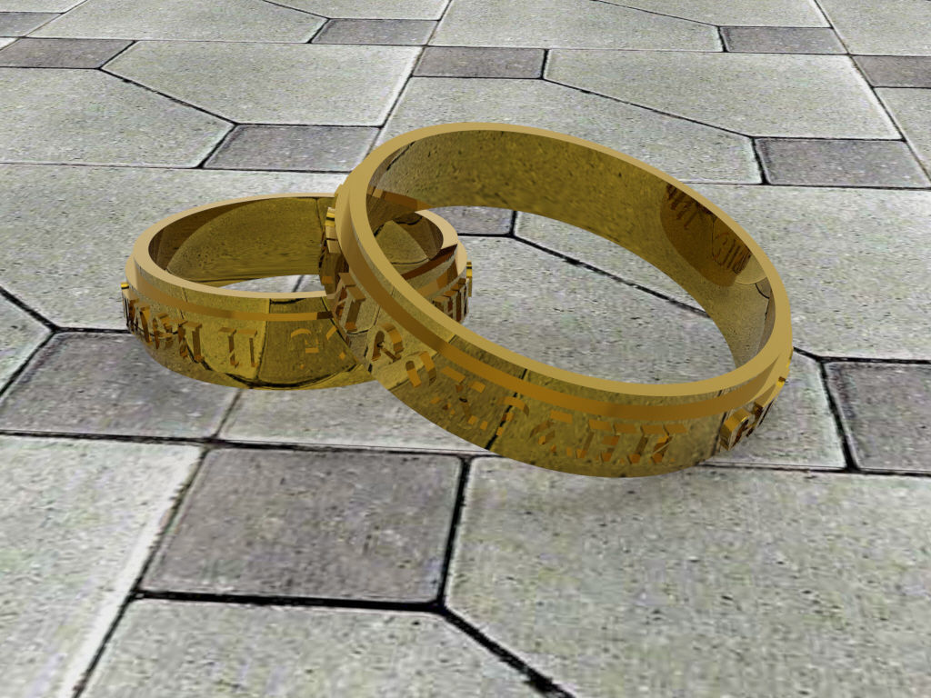 wedding ring save and preserve  3D print model_10