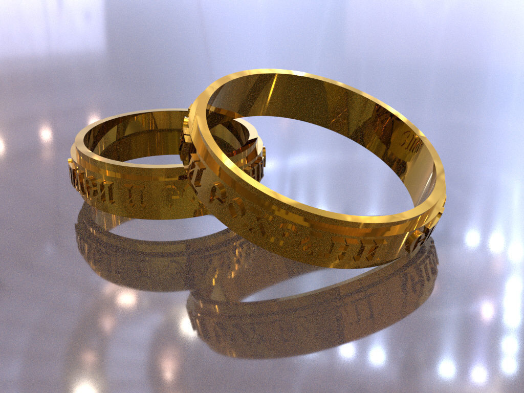 wedding ring save and preserve  3D print model_19