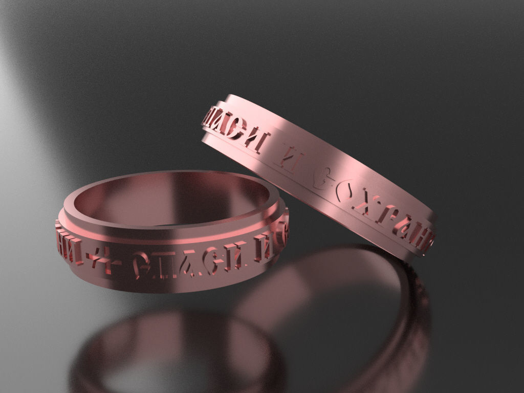 wedding ring save and preserve  3D print model_20