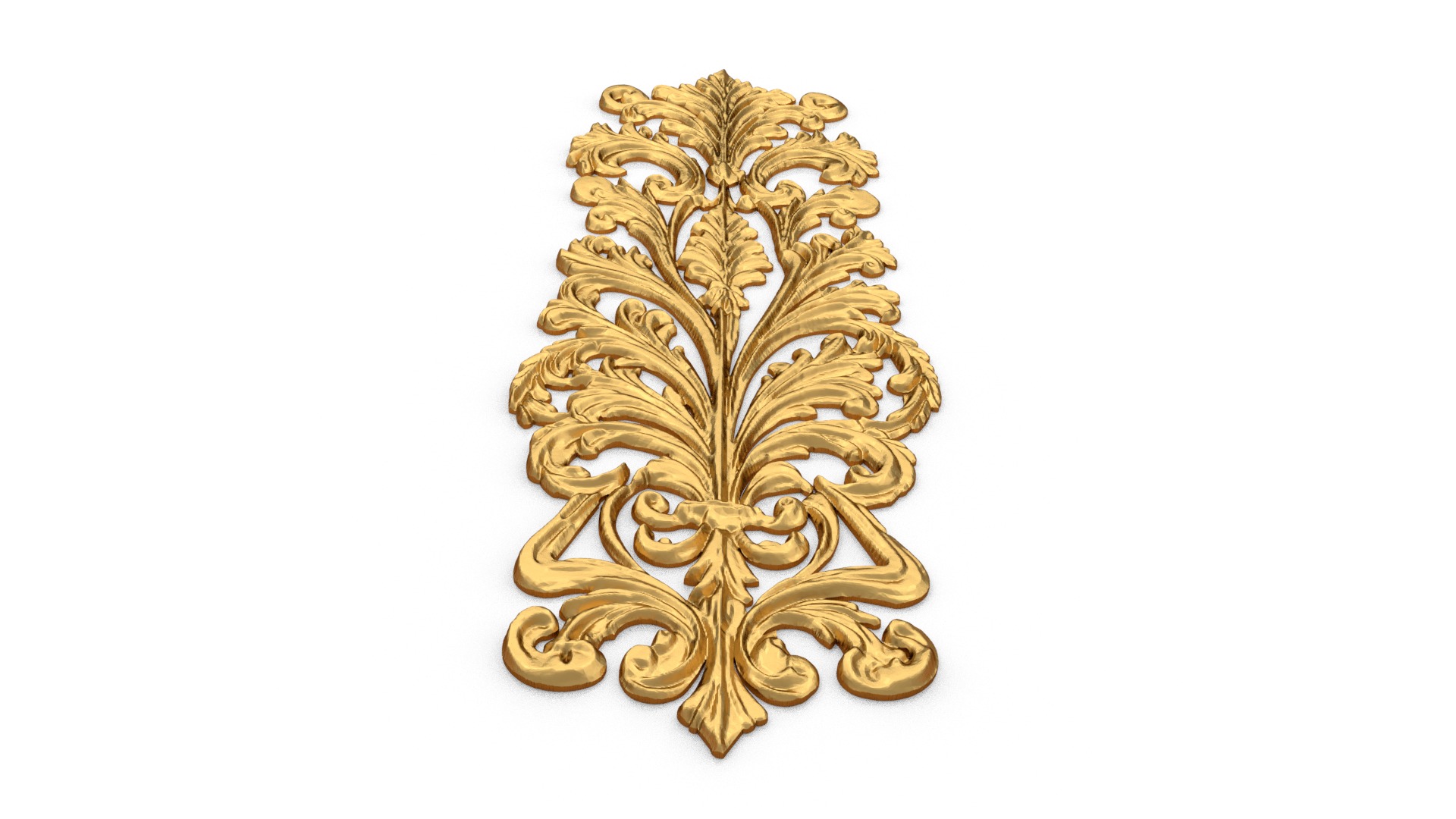 Classic decor ornament carved 43 3D model_4