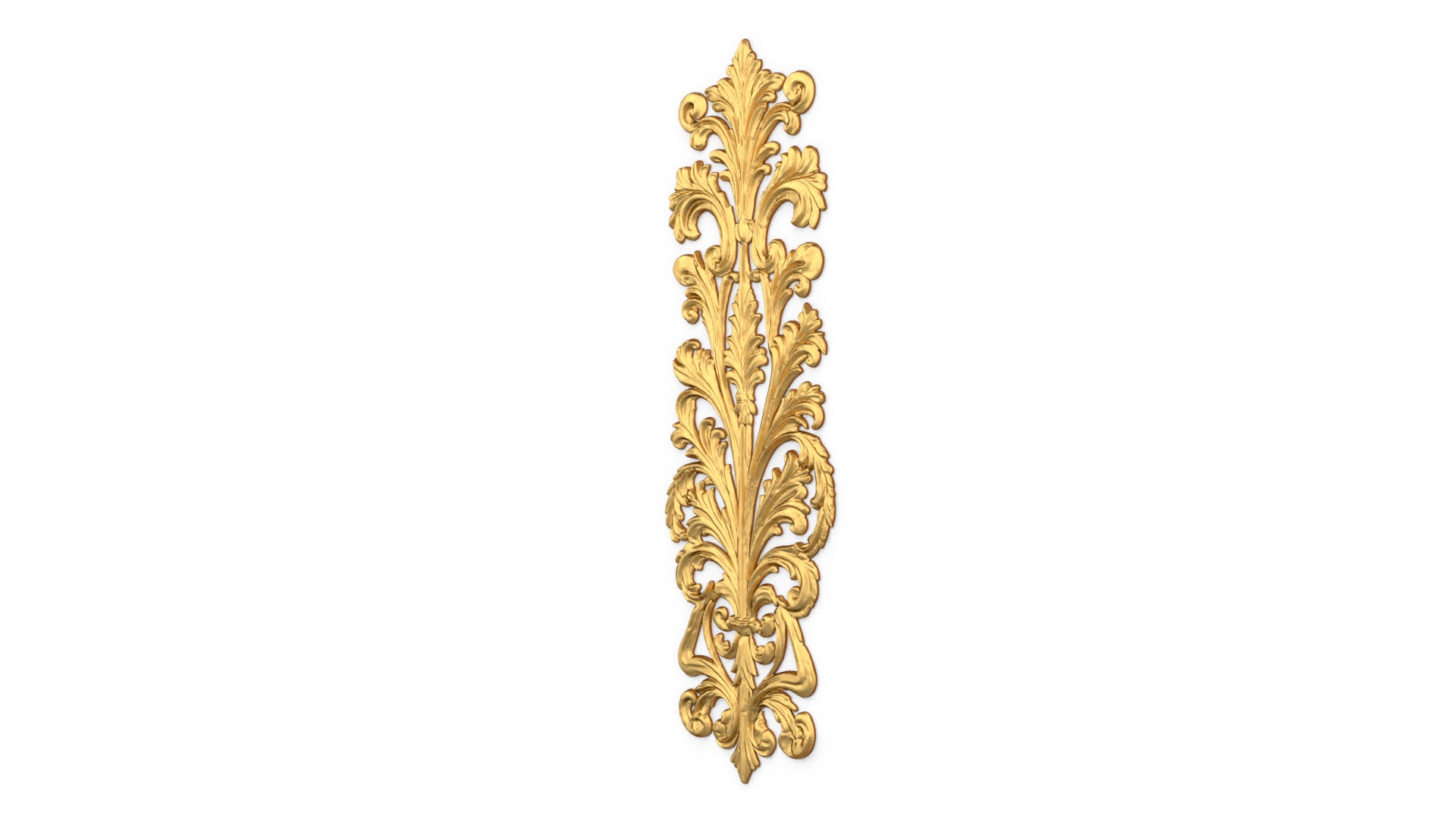 Classic decor ornament carved 43 3D model_1
