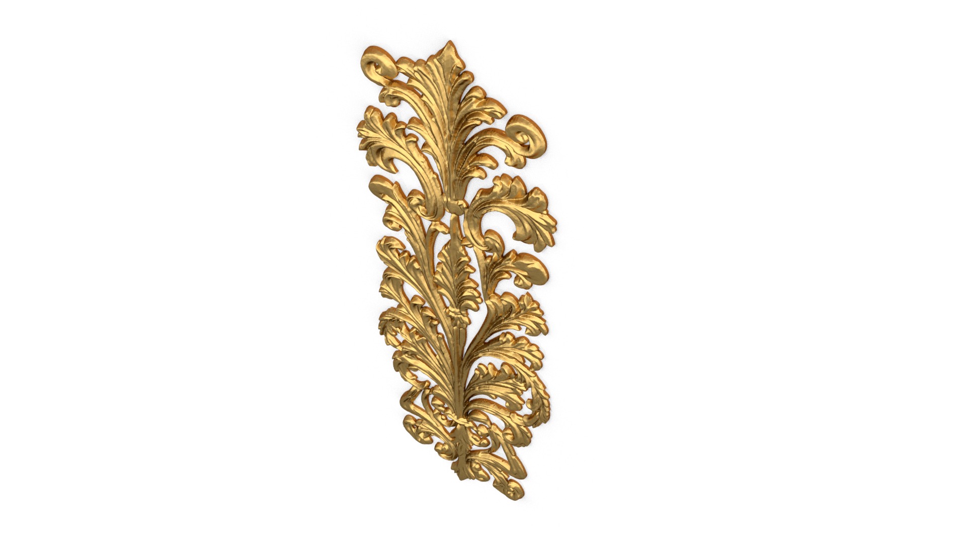 Classic decor ornament carved 43 3D model_3