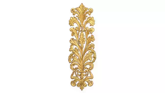 Classic decor ornament carved 43 3D model