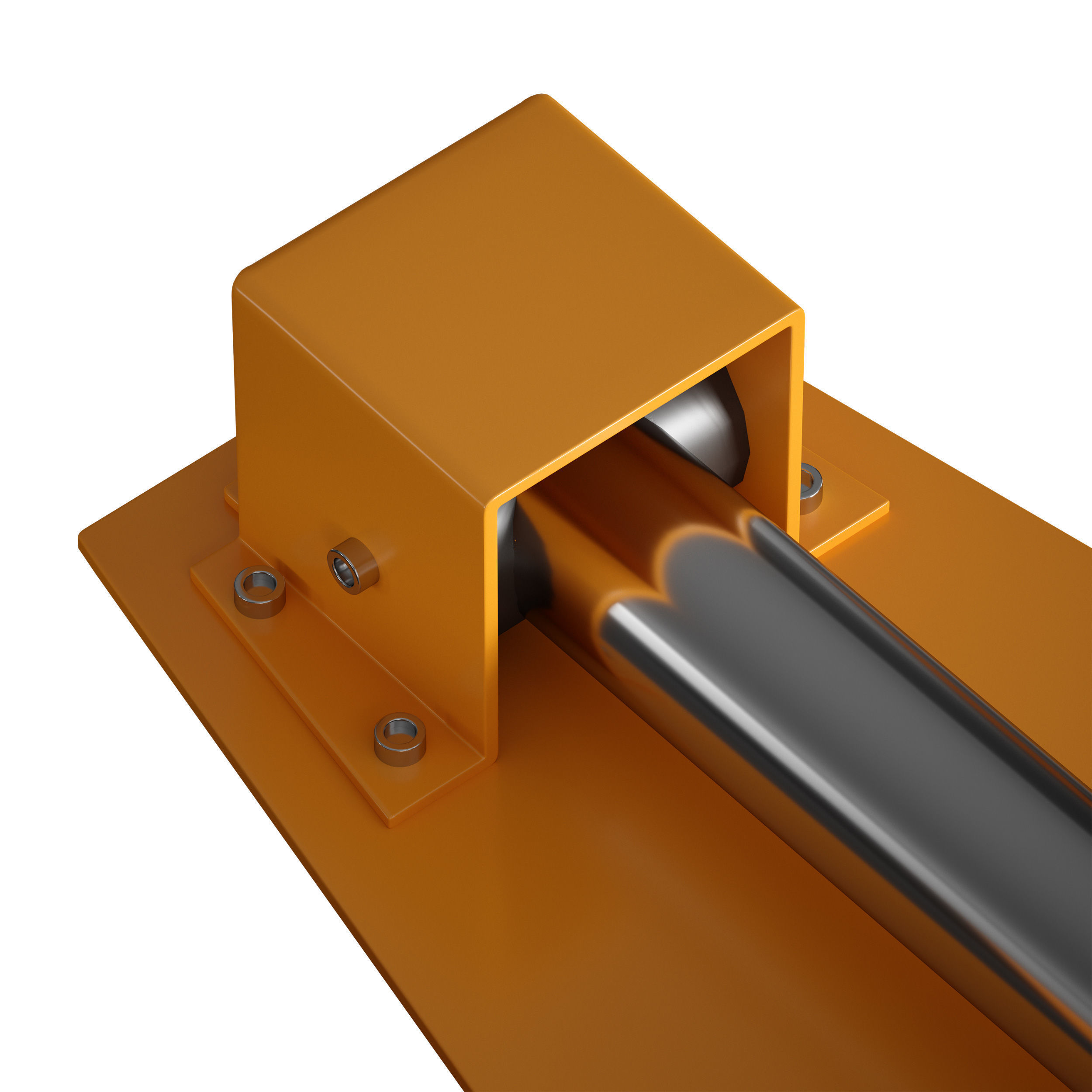 Parking barrier fencing parking restrictor 3D model_22