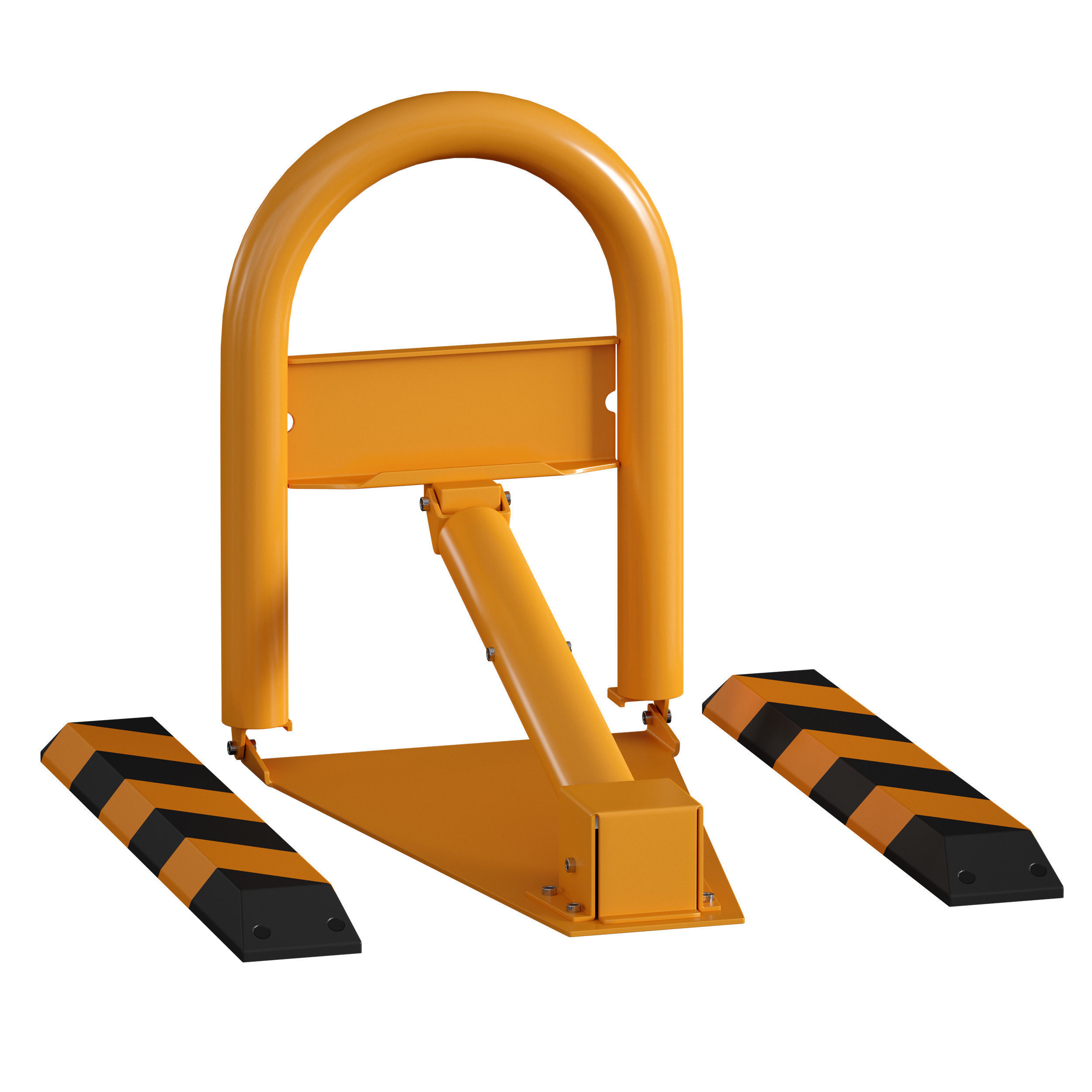 Parking barrier fencing parking restrictor 3D model_11