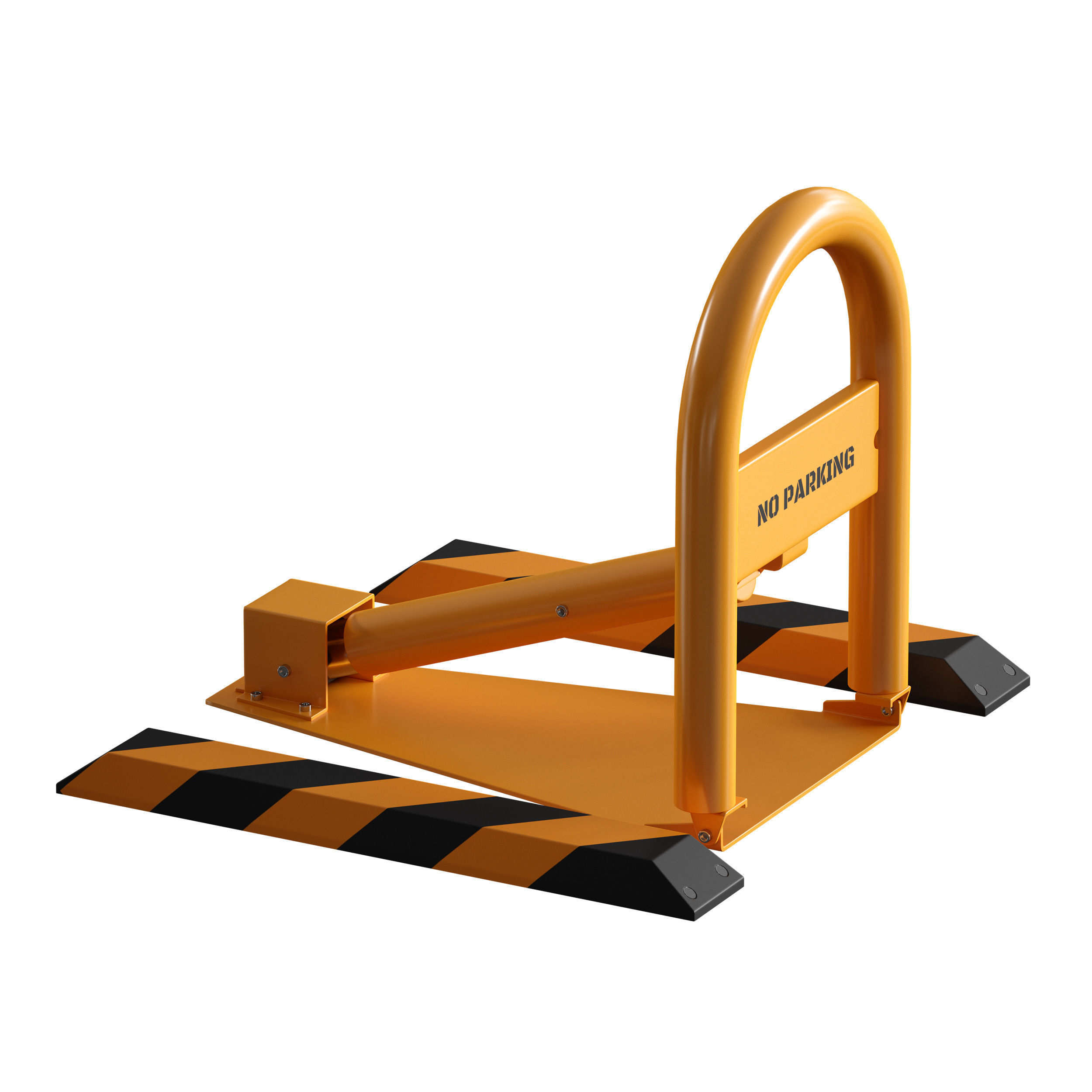 Parking barrier fencing parking restrictor 3D model_5