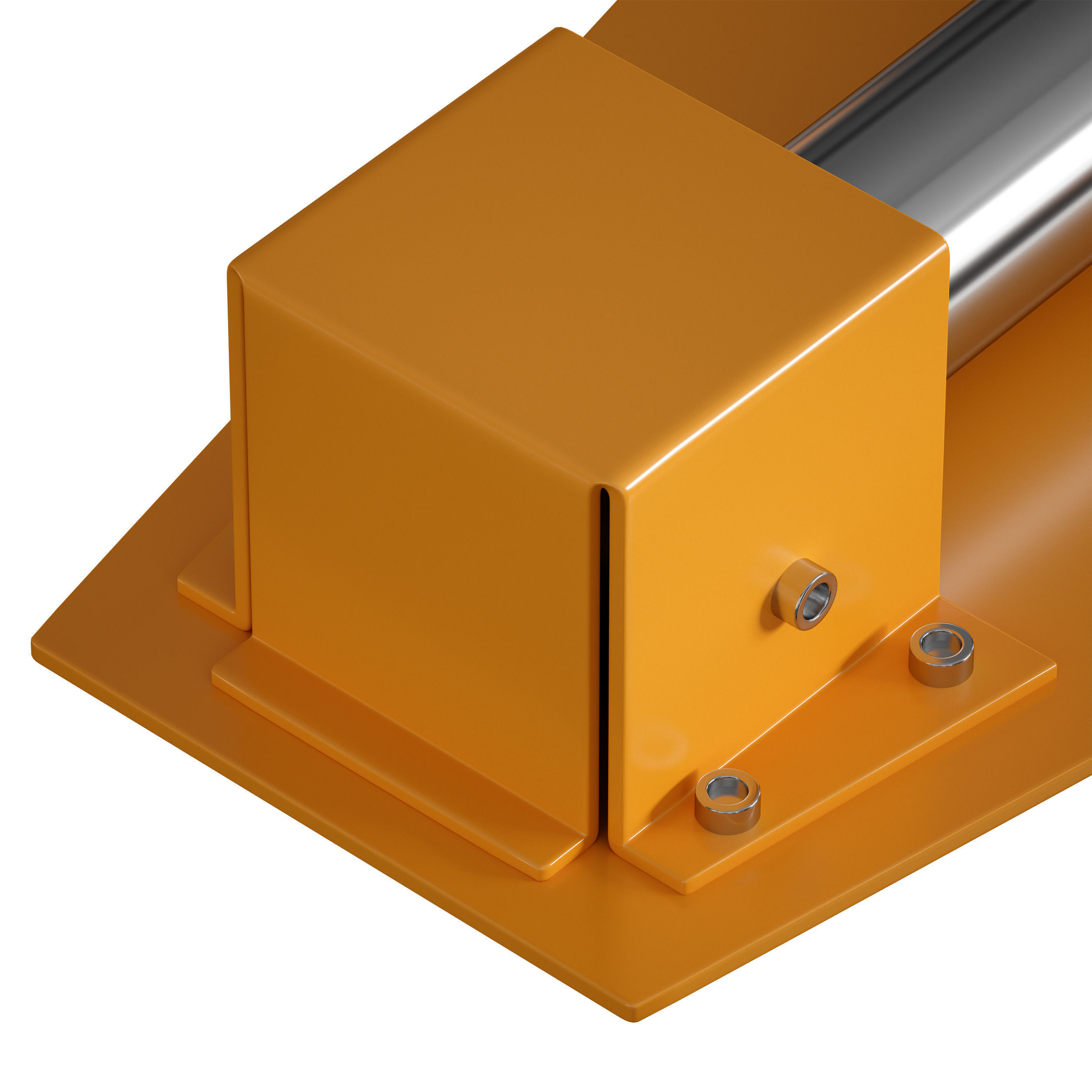 Parking barrier fencing parking restrictor 3D model_24