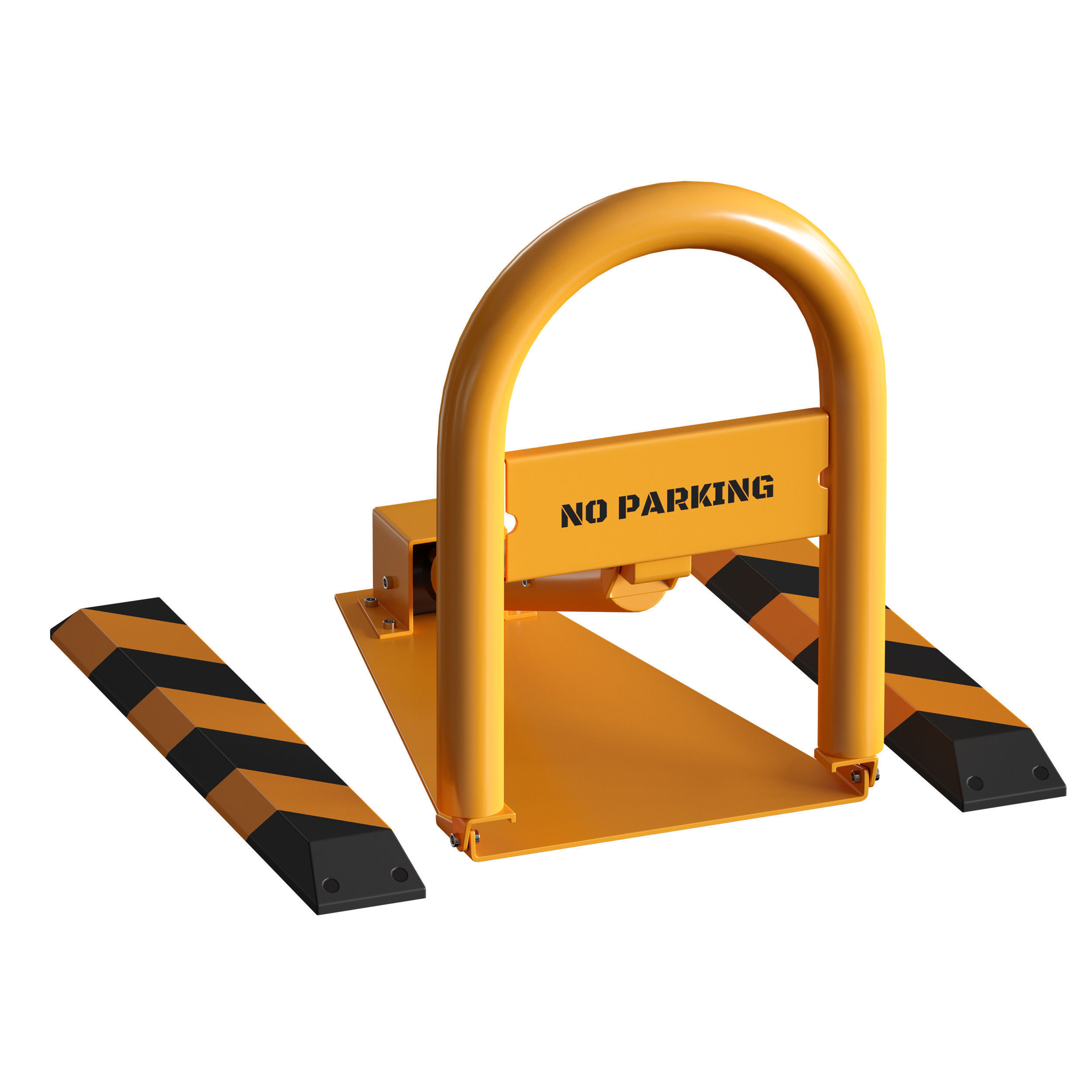 Parking barrier fencing parking restrictor 3D model_6