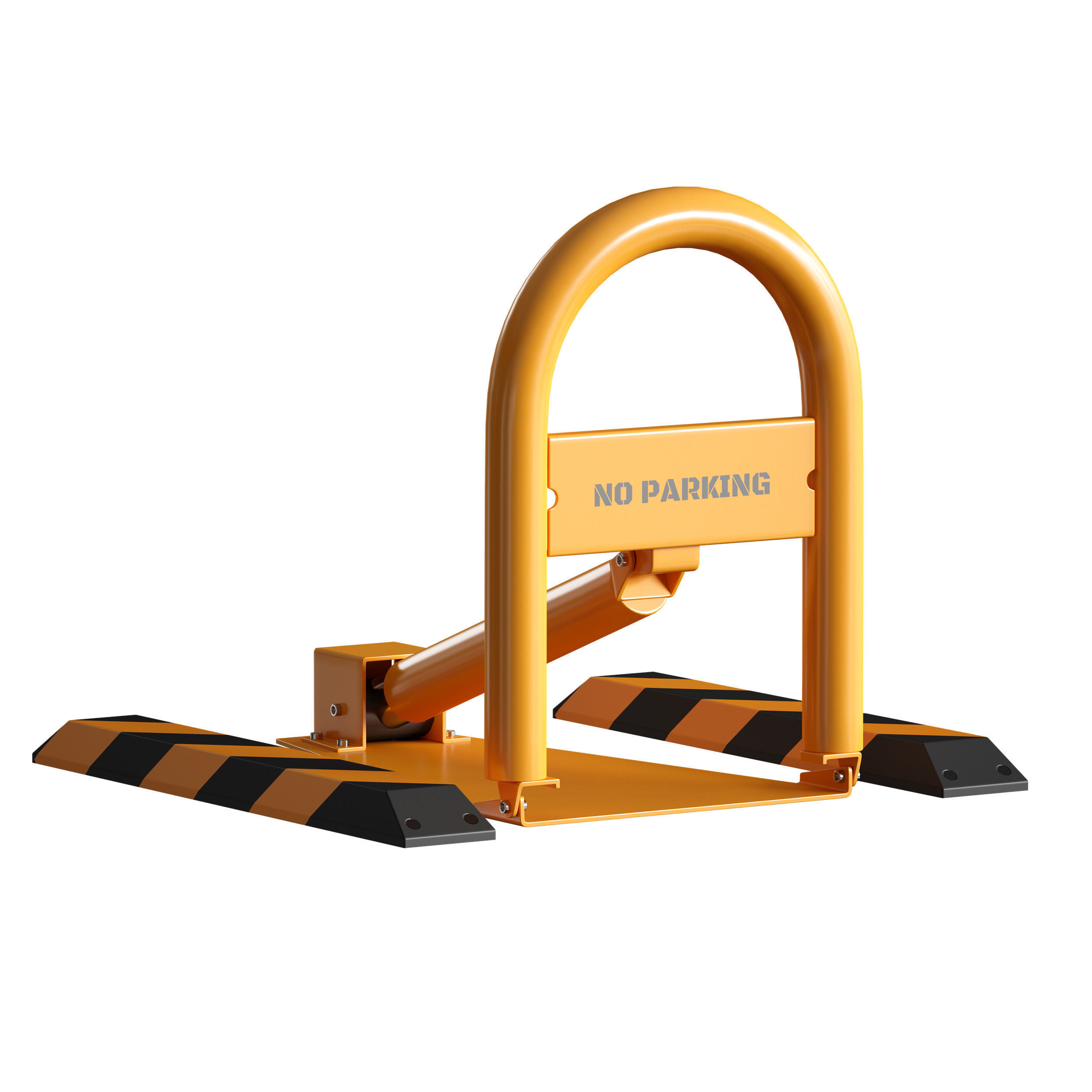 Parking barrier fencing parking restrictor 3D model_3