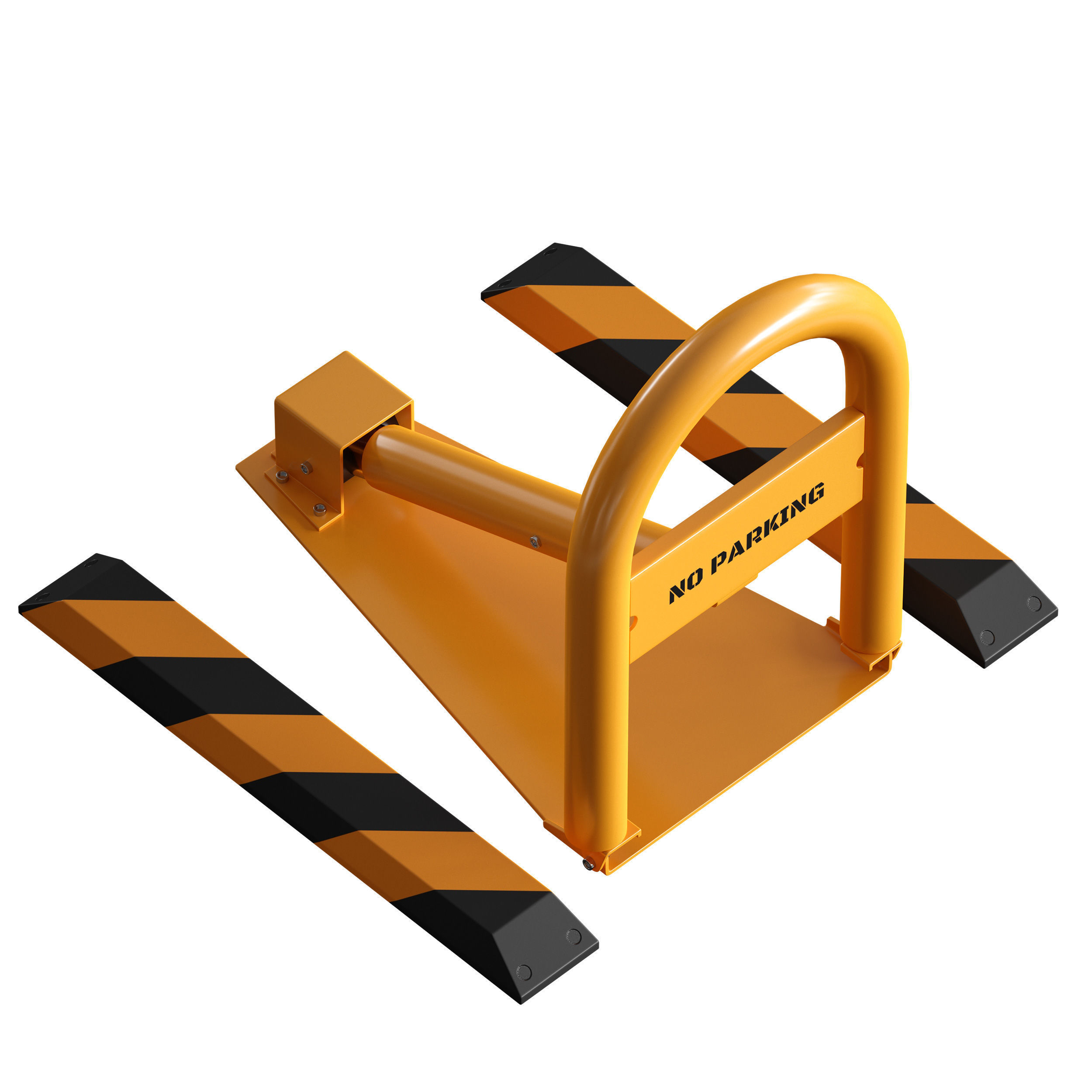 Parking barrier fencing parking restrictor 3D model_15