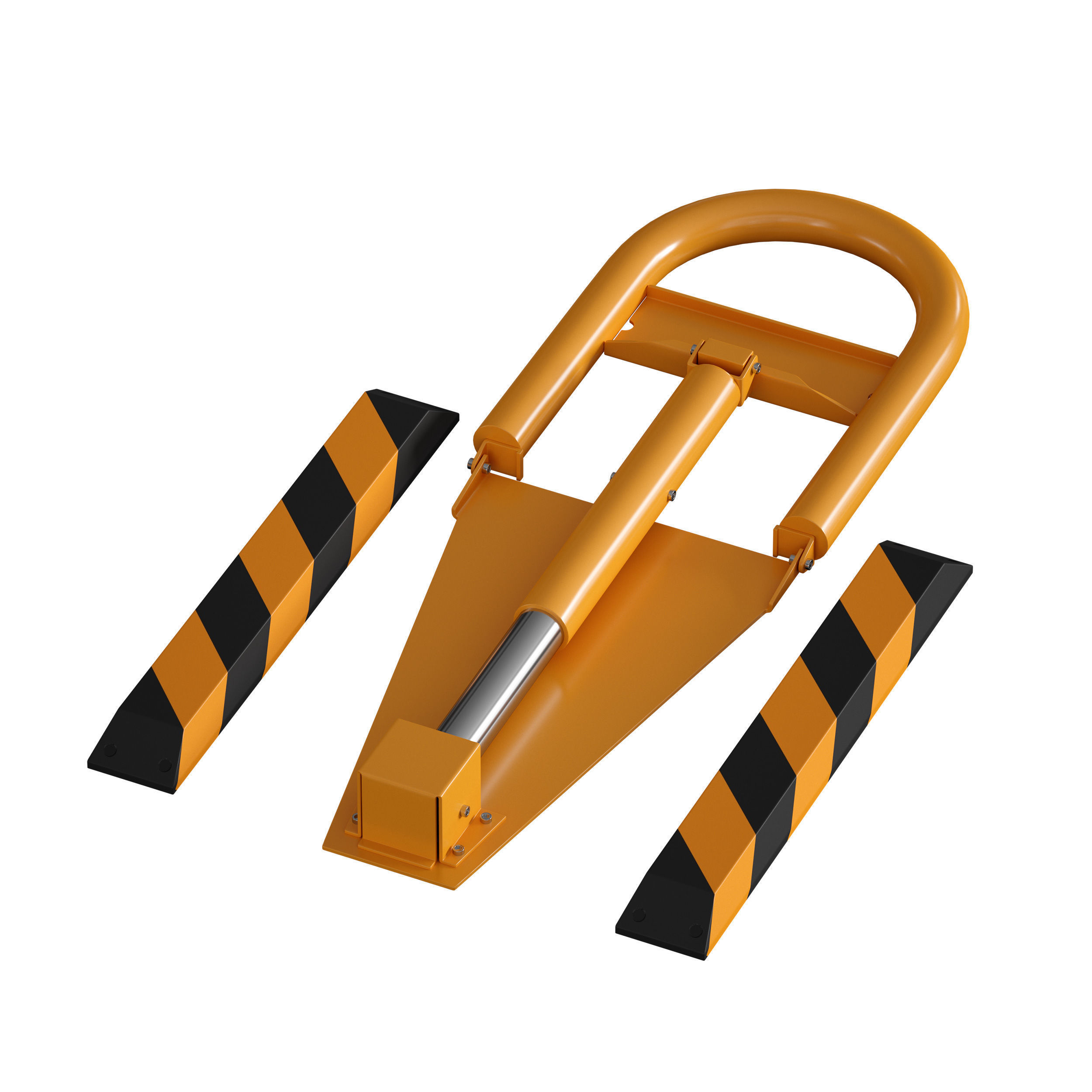 Parking barrier fencing parking restrictor 3D model_19