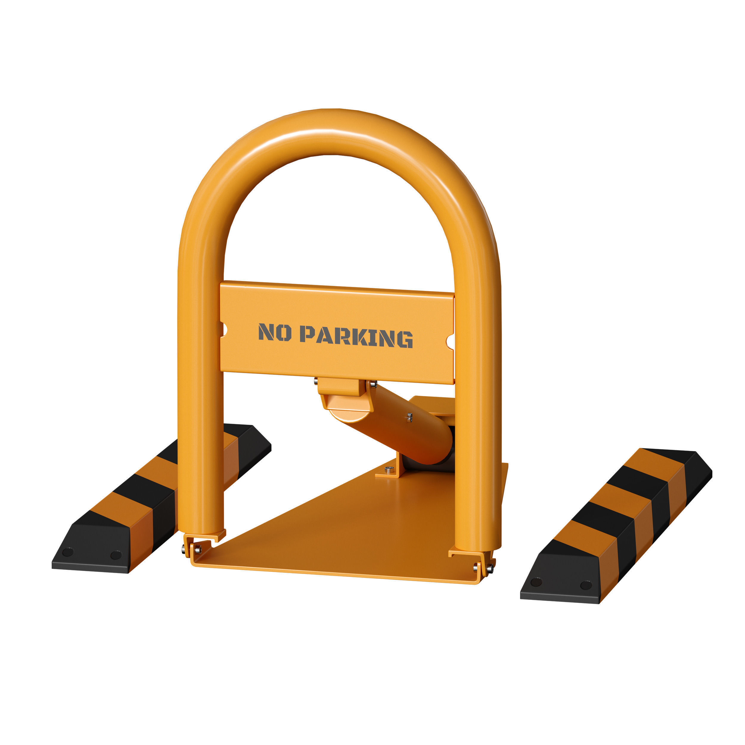 Parking barrier fencing parking restrictor 3D model_7