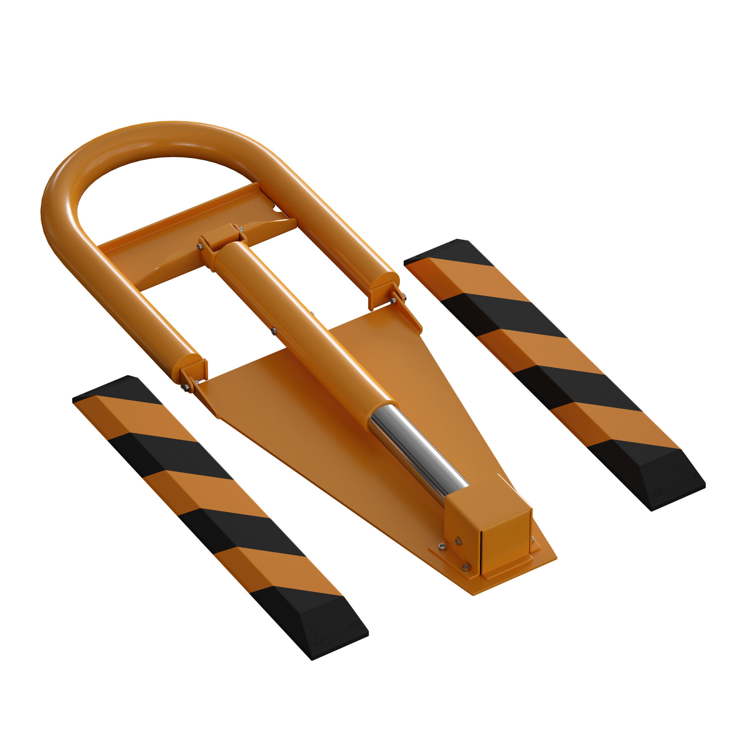 Parking barrier fencing parking restrictor 3D model_18