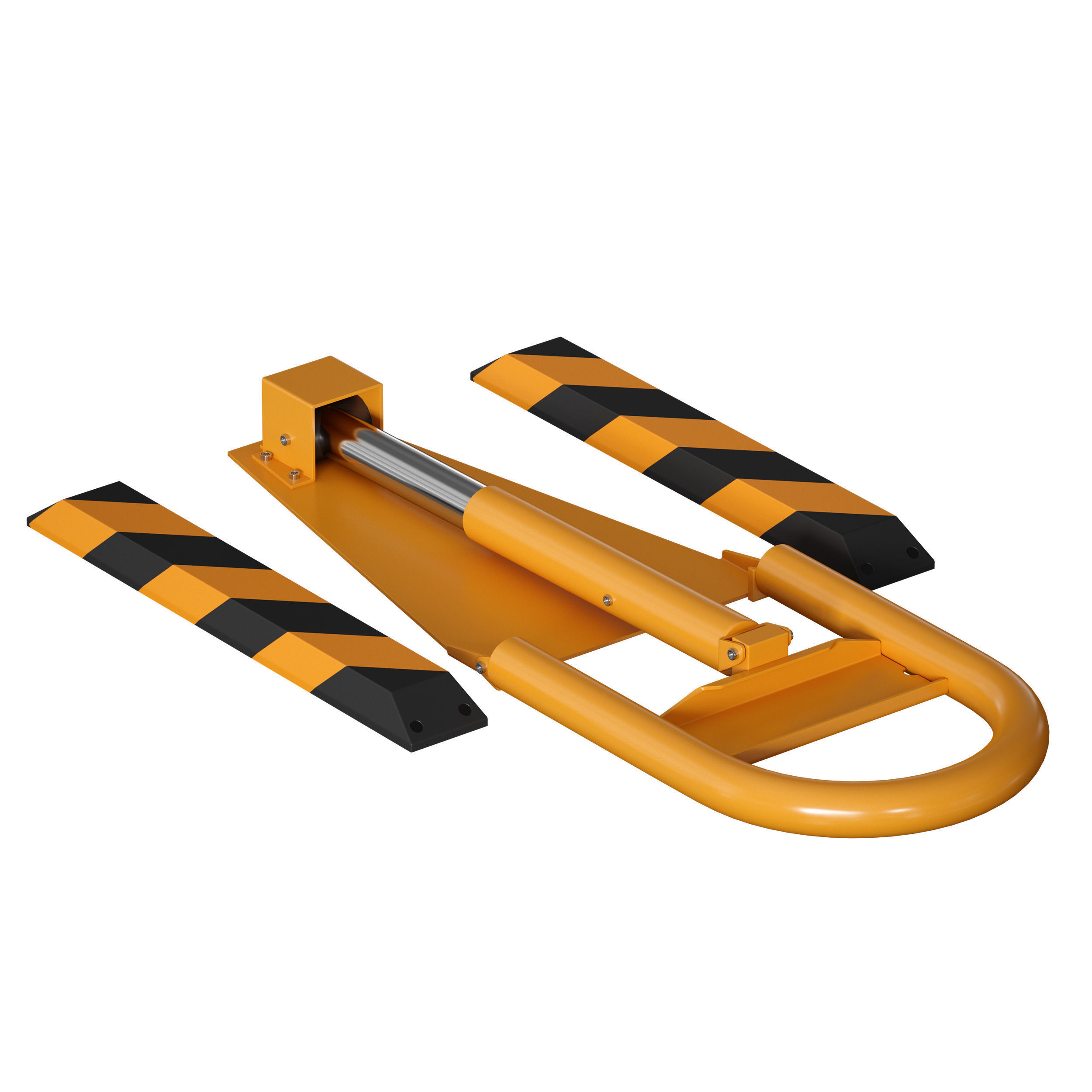 Parking barrier fencing parking restrictor 3D model_20