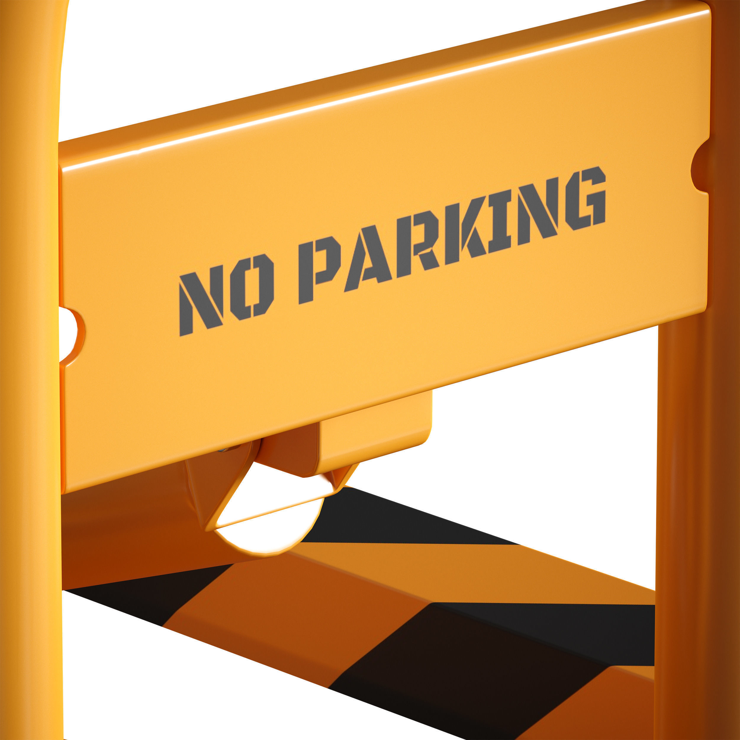 Parking barrier fencing parking restrictor 3D model_26