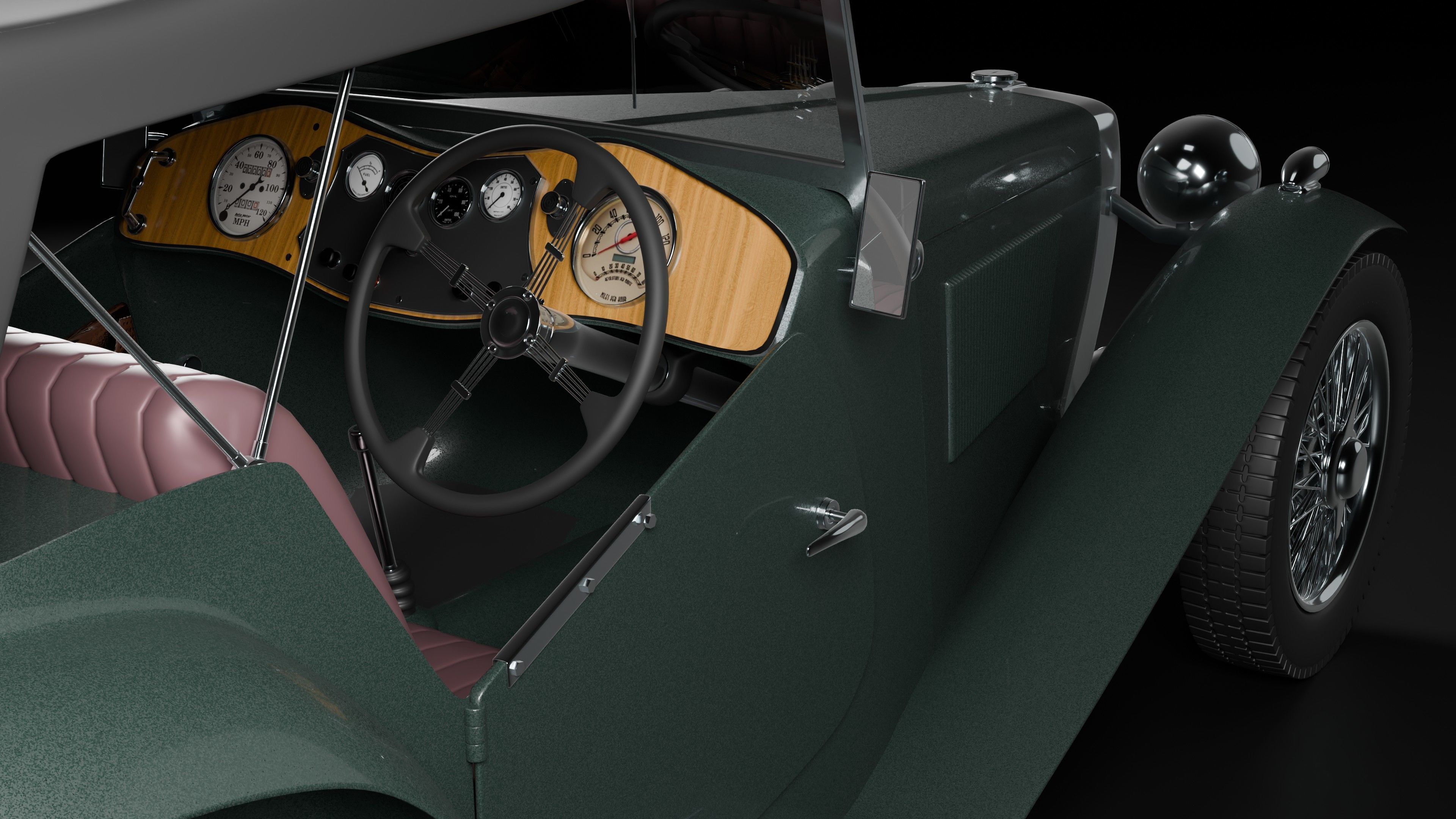 MG T-type Retro 3D model_1