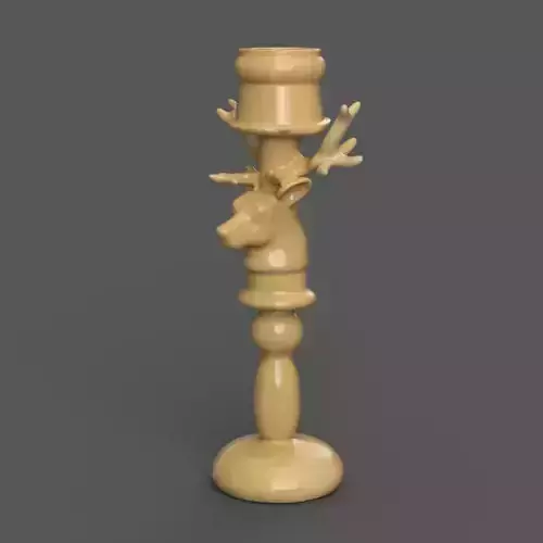 Reindeer Candle Holder Festive Design for Home Decor