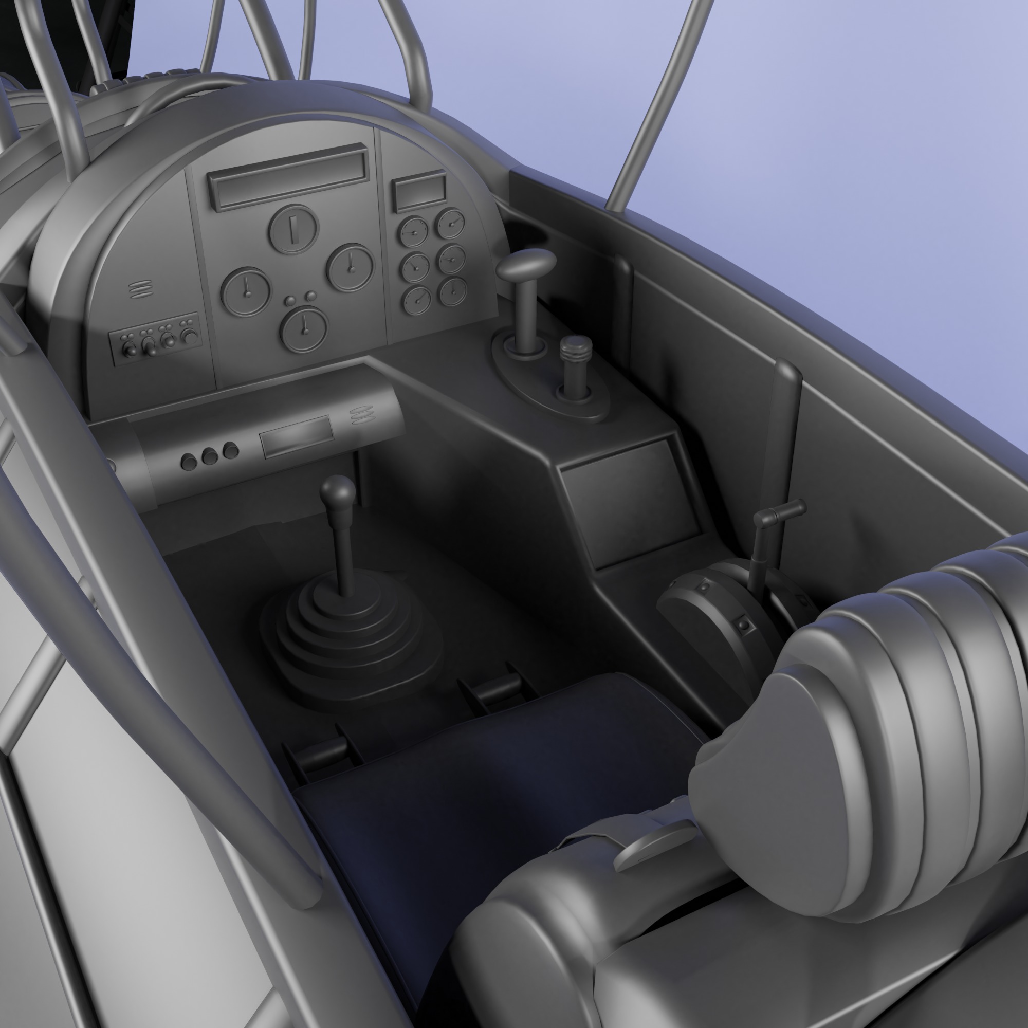 Submarine fighter  speed --- Space fighter -Low-poly 3D models Low-poly 3D model_3