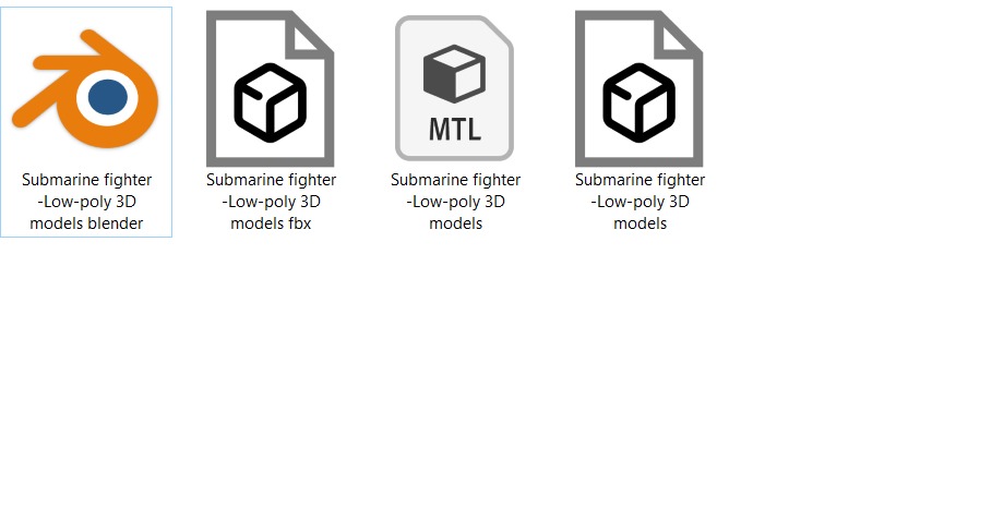 Submarine fighter  speed --- Space fighter -Low-poly 3D models Low-poly 3D model_6