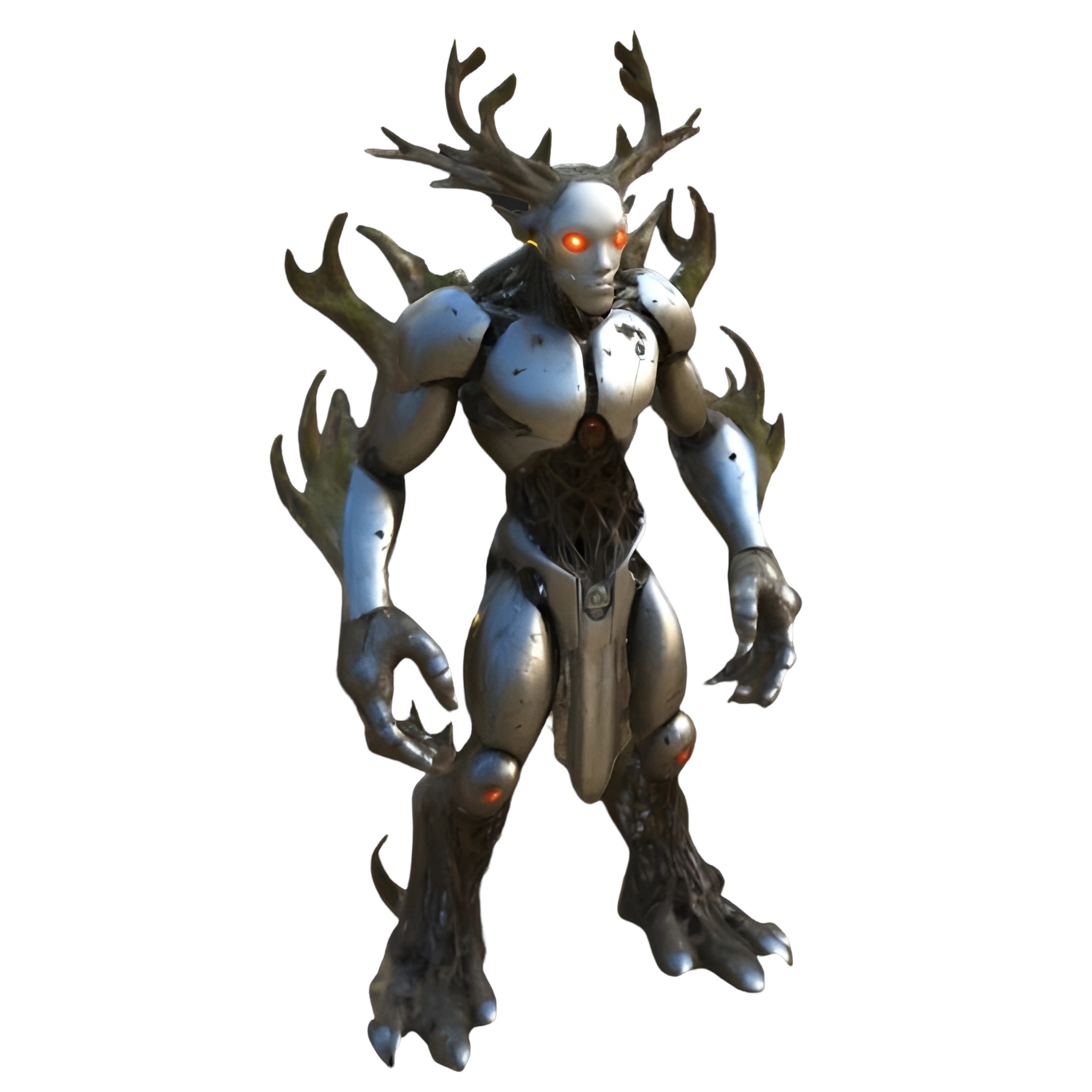 Futuristic Guardians Robot Set 3D print model_5