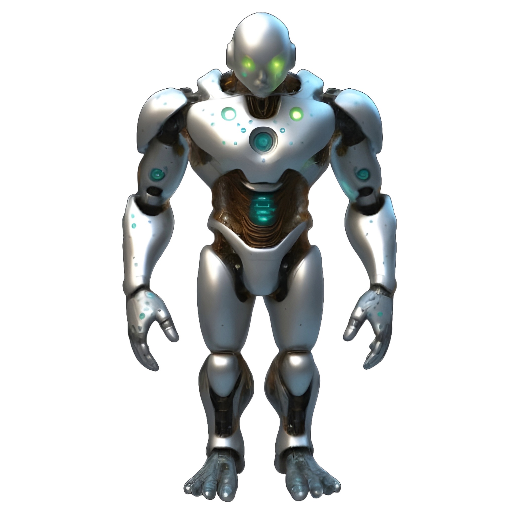 Futuristic Guardians Robot Set 3D print model_4