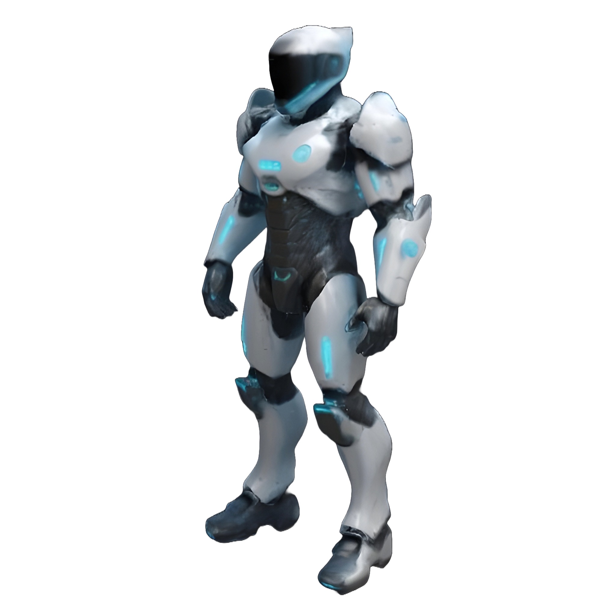 Futuristic Guardians Robot Set 3D print model_3