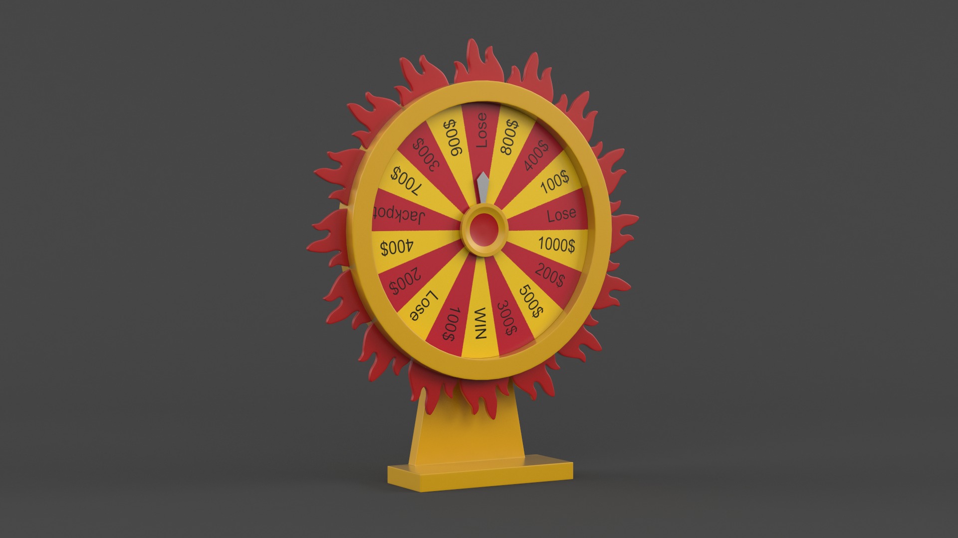 Wheel of Fortune 3D model_4