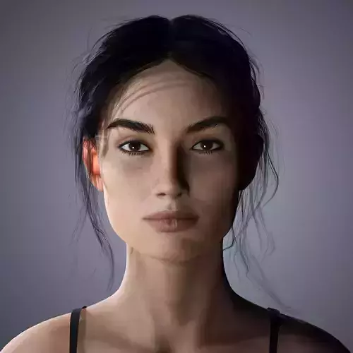 Lily Aldridge Character 3D Model Low-poly 3D model