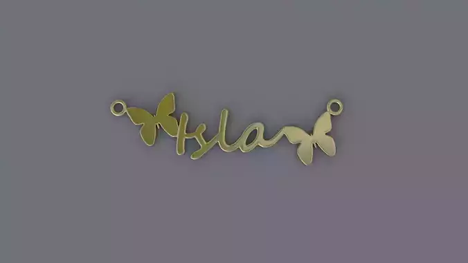 Jewelry Necklace Pendant Isla 3D Print