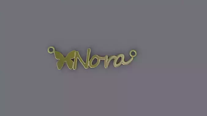 Jewelry Necklace Pendant  Nora  3D Print