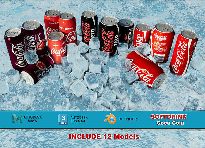 Softdrink Low-poly 3D model