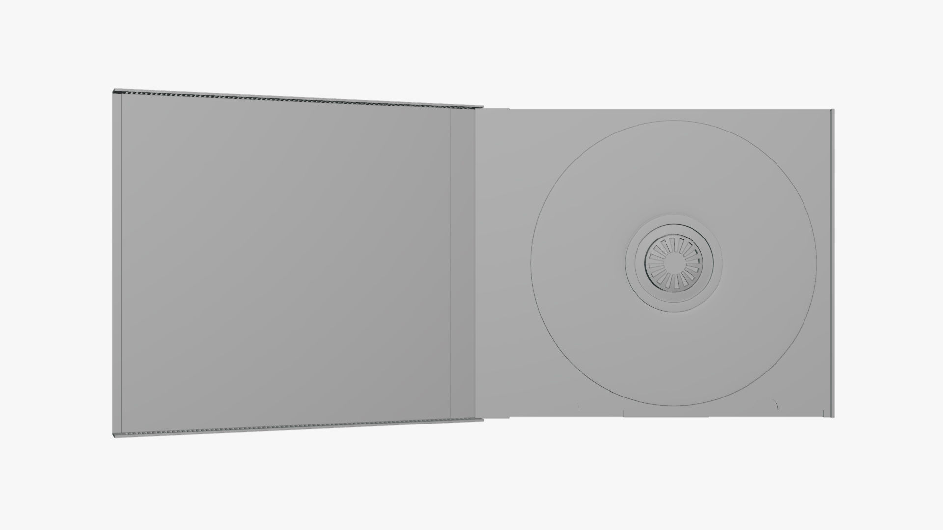 Basic CD Case - Geometry Only No Textures No Materials 3D model_1