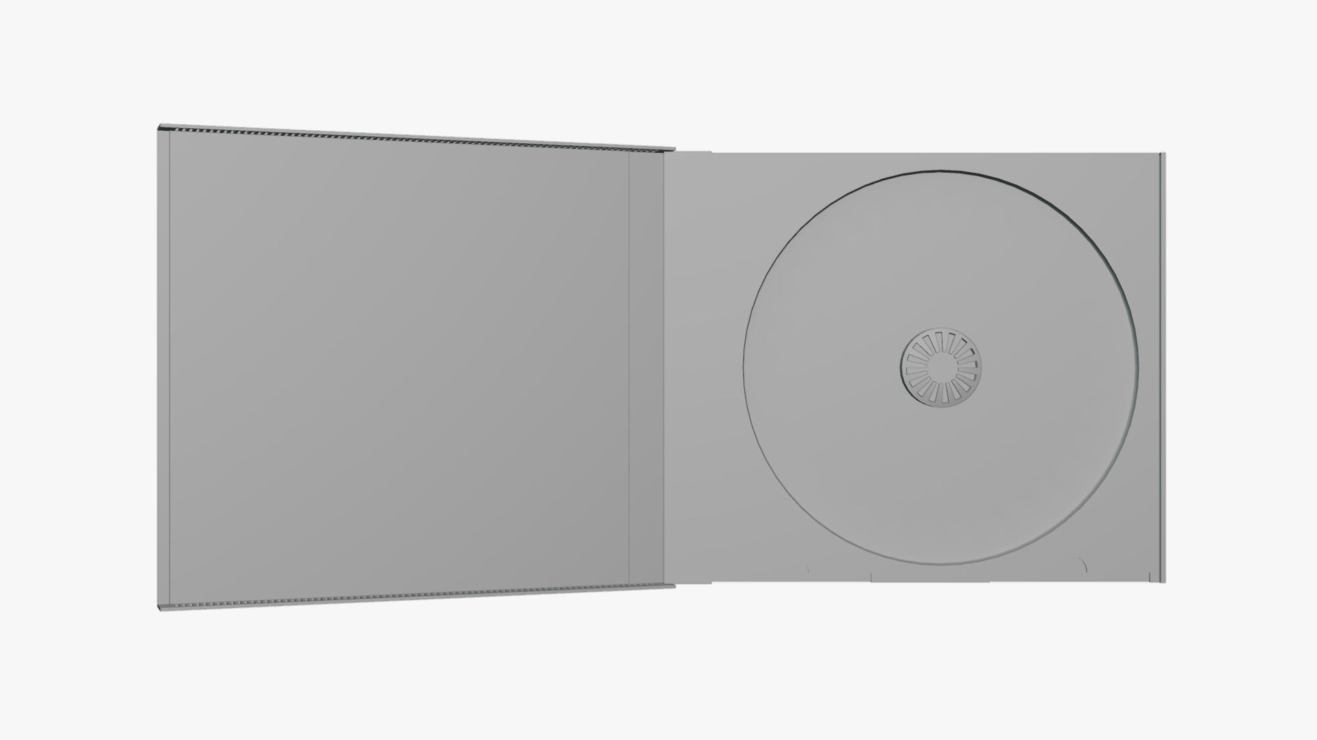 Basic CD Case - Geometry Only No Textures No Materials 3D model_3