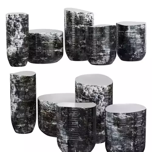 Decorative set of stone slabs