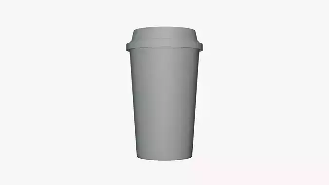 Basic Kraft Coffee Cup - Geometry Only No Textures No Materials