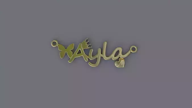 Jewelry Necklace Pendant Ayla  3D Print