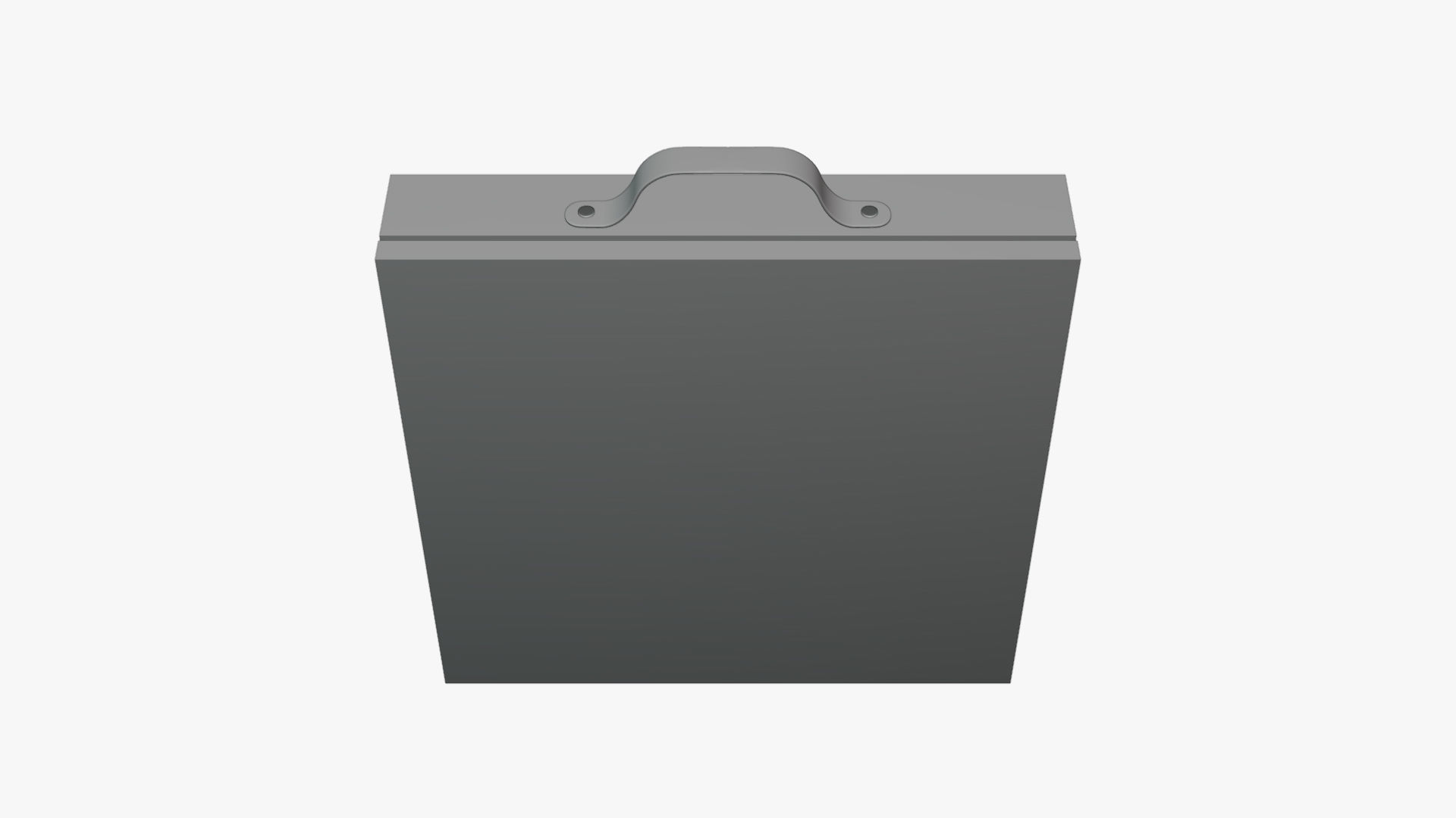 Basic Box with Handle - Geometry Only No Textures No Materials 3D model_3