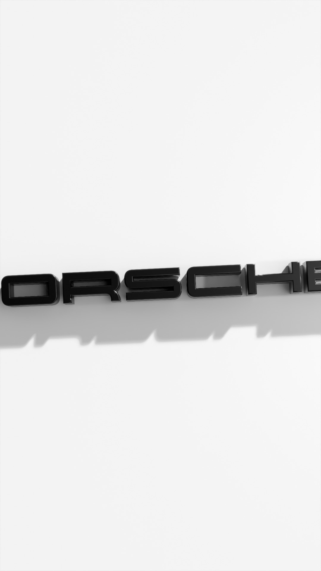 Cinematic Porche Logo Reveal Animation  3D Metallic Intro  3D model_7