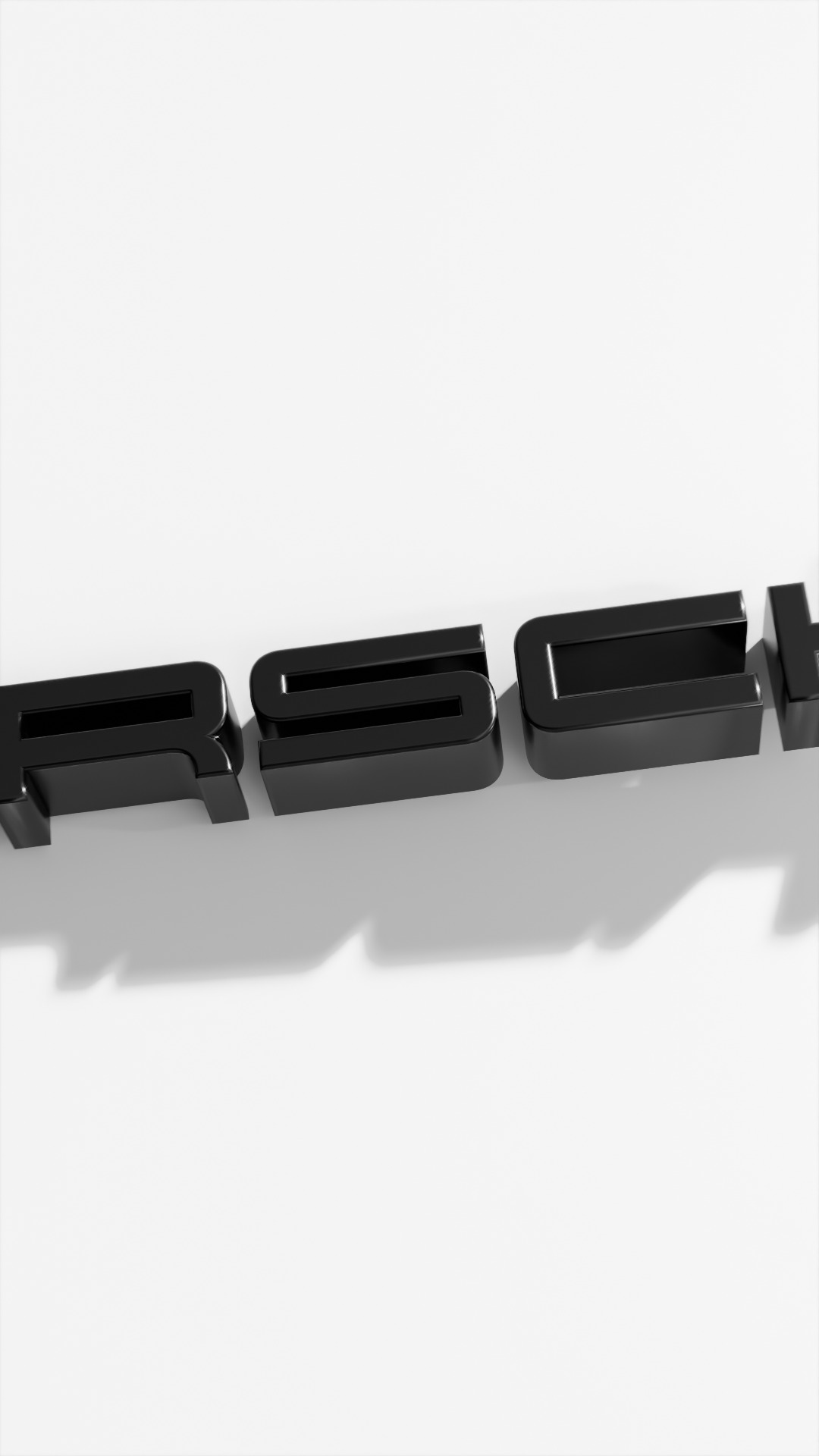 Cinematic Porche Logo Reveal Animation  3D Metallic Intro  3D model_6