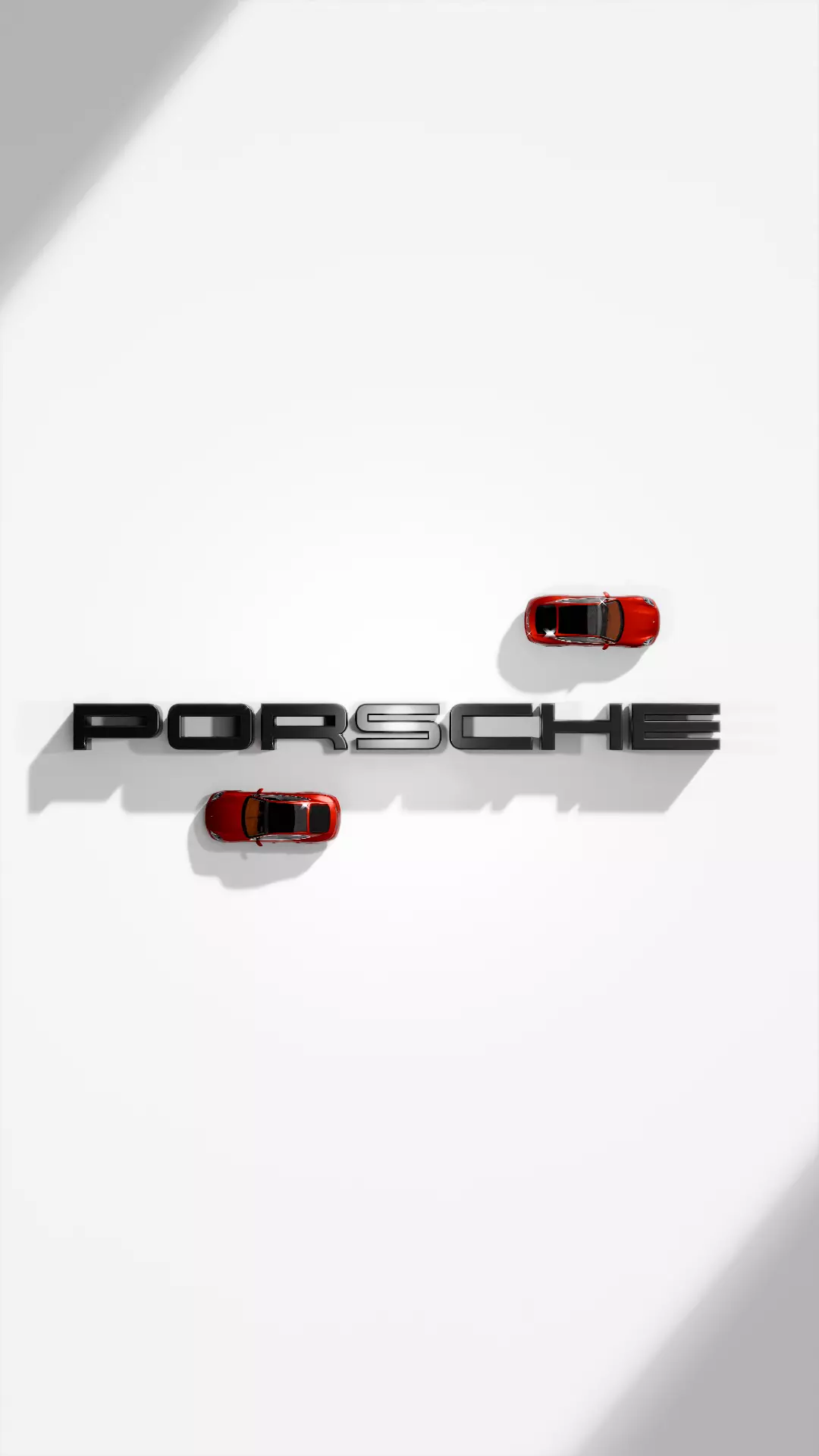 Cinematic Porche Logo Reveal Animation  3D Metallic Intro  3D model_0