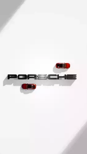 Cinematic Porche Logo Reveal Animation  3D Metallic Intro 