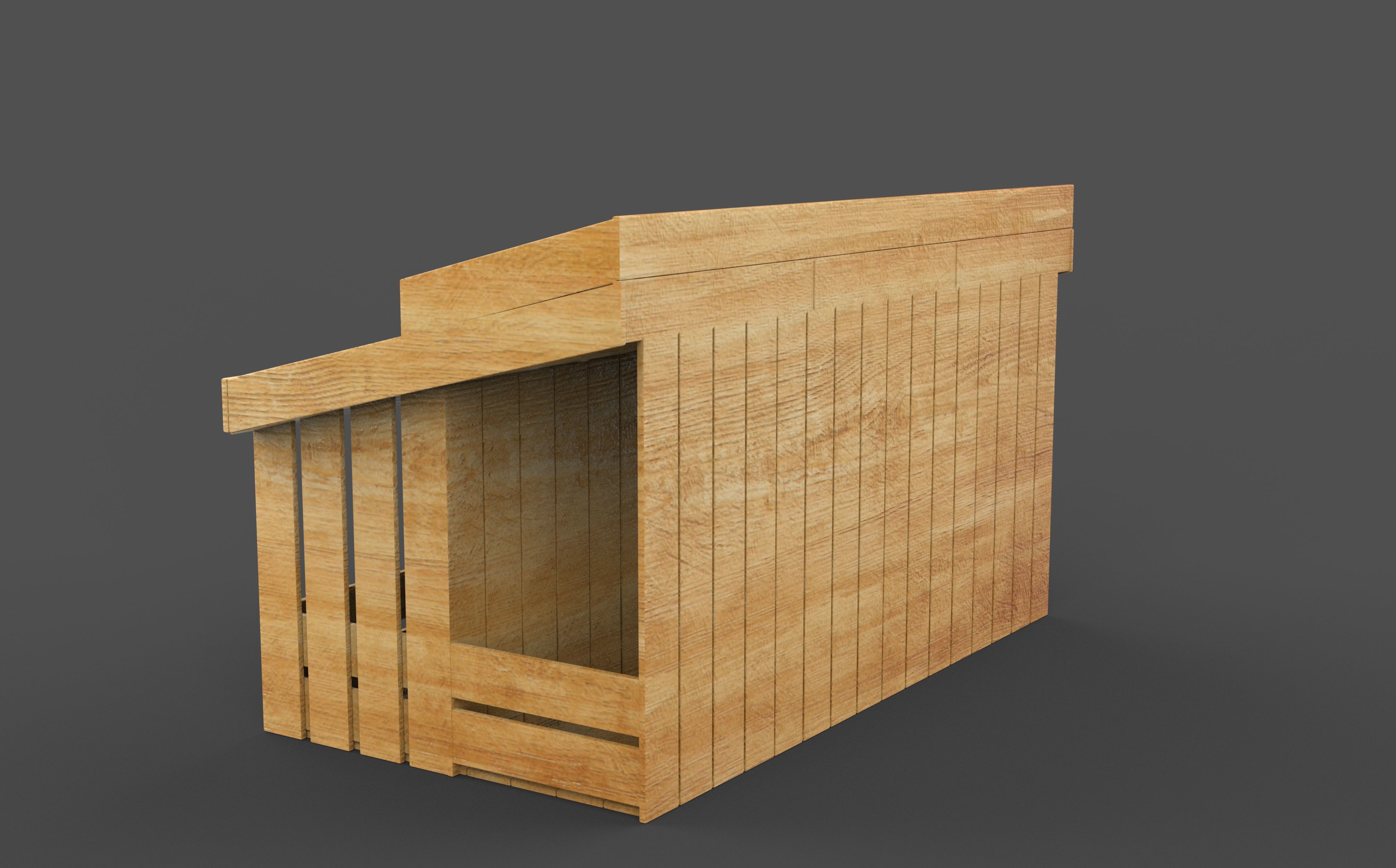 Display Rack Box 3D model_4