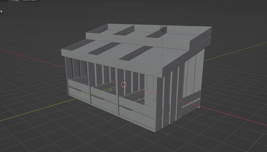Display Rack Box 3D model_12