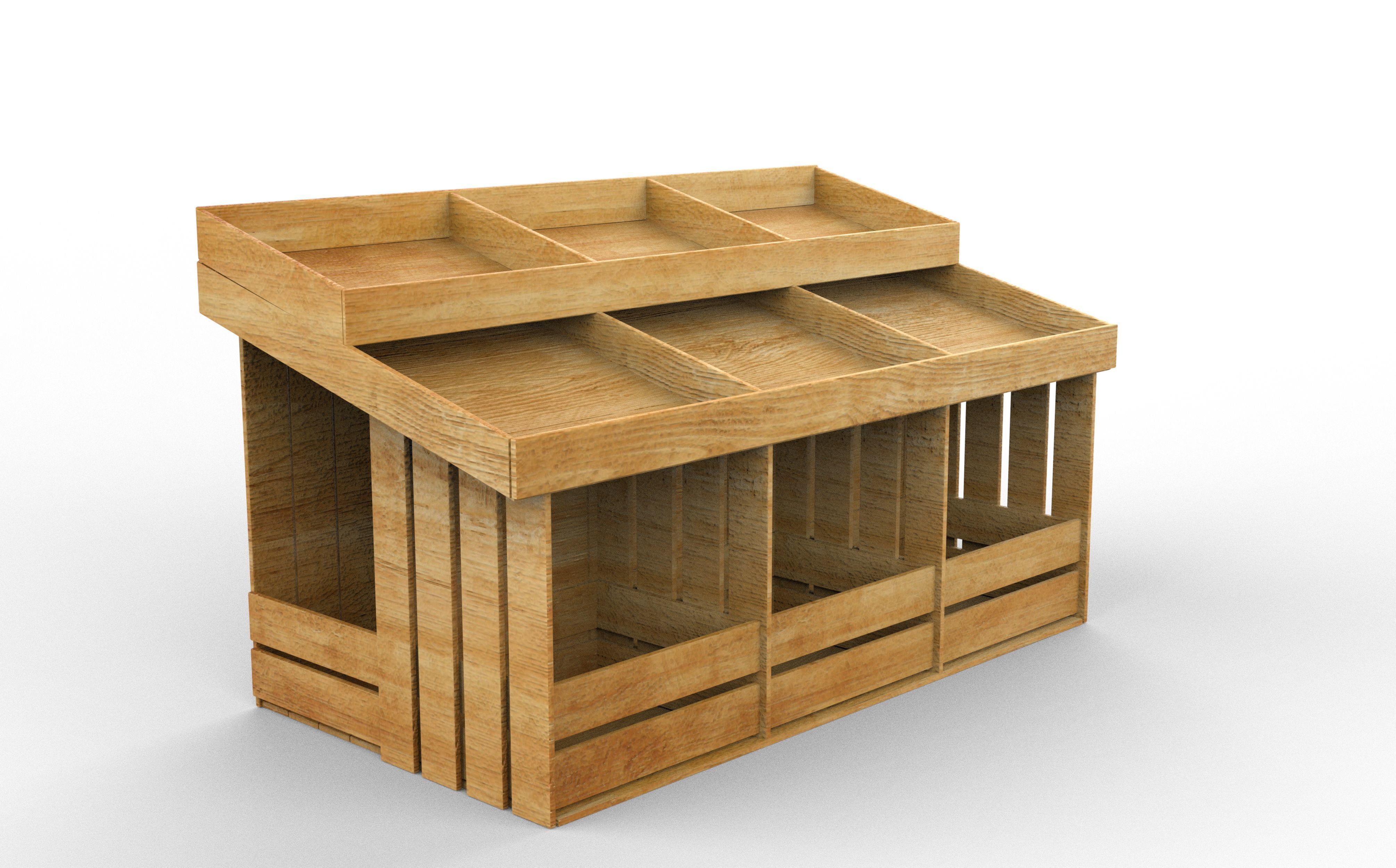 Display Rack Box 3D model_8