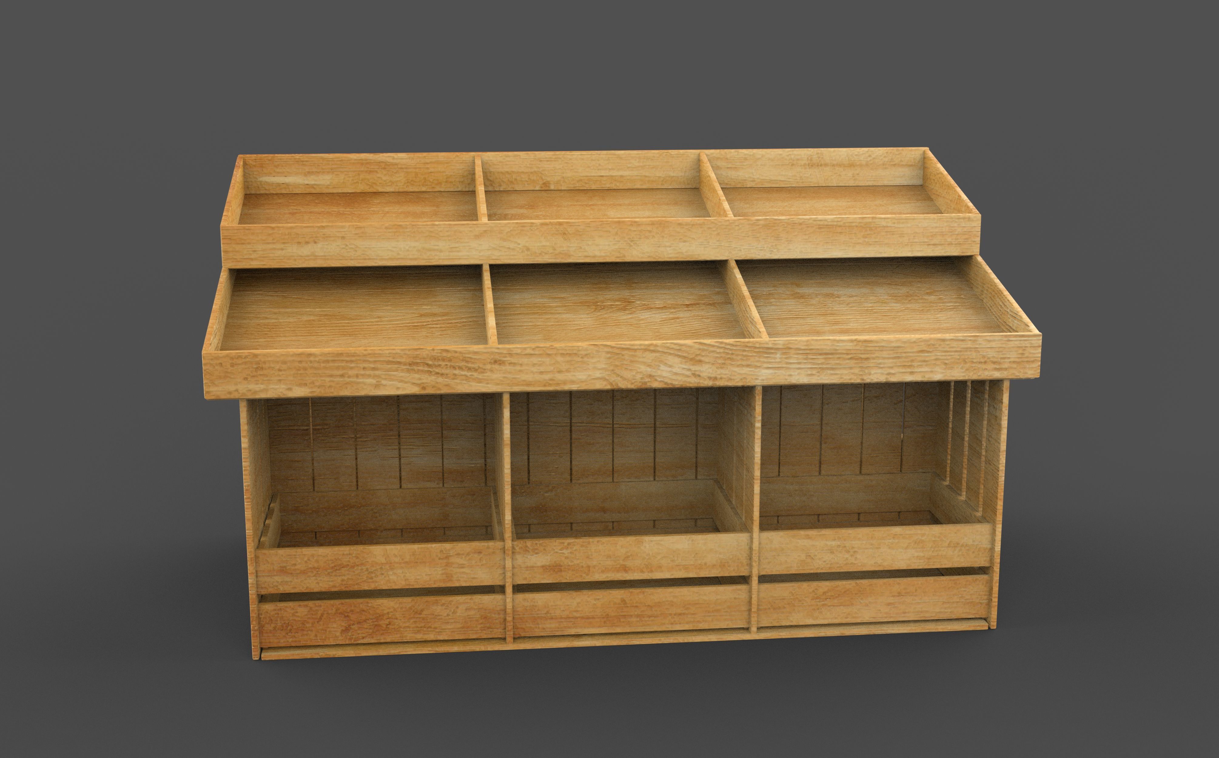 Display Rack Box 3D model_6